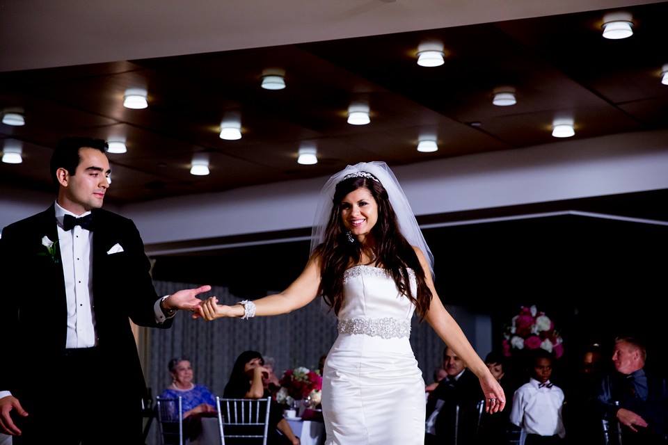 Wedding Dance Couple Danielle and Patrick Dancing at their Wedding Ballroom Dance Lessons