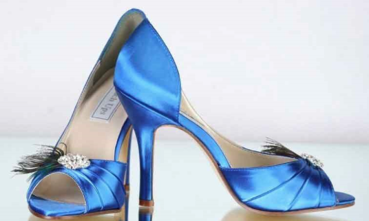 Image of Blue Wedding Shoes form Windy City Wedding Dance