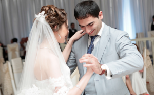 Image of Guy looking down on his first dance