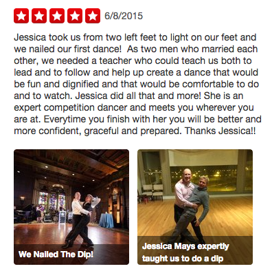 Matthew and Jon Yelp Review Windy City Wedding Dance