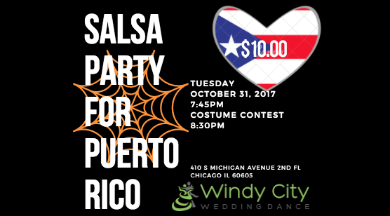 Image of the advertisement for our fundraiser supporting friends and family by hosting a Salsa event